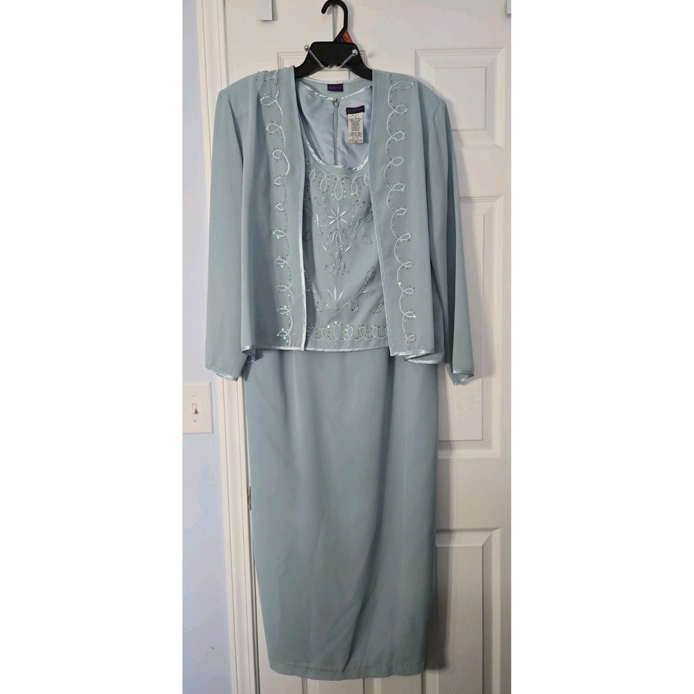 Metapshar Womans Mother Of The Bride 2 Piece Maxi Dress, Embroidery & Sequence‎